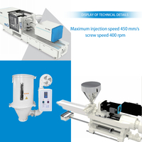 Machine de moulage par injection horizontale entièrement électrique ES380 à haute productivité pour PC/PA/HDPE/PET/PP avec moteur de pompe PLC