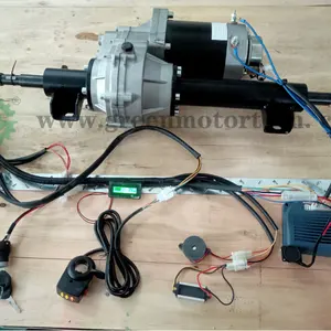 Sistema de transeje de scooter eléctrico con motor de cc y eje trasero