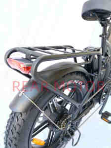 Queene/vélo électrique à double moteur à Suspension complète Fat 750W e-roller cyclomoteur moteur 45 km/H vélo électrique de neige - Product Image 3