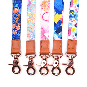 プロ仕様のカスタムロゴ入りツイルポリエステル製ランヤードキーホルダー、熱転写印刷、パーソナライズされた昇華プリントランヤード付き - Product Image 4