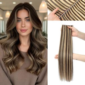 Extensions de cheveux Lestty 2026 à double couche, trame invisible papillon, trame invisible perlée avec trous, cheveux vierges à cuticules intactes - Product Image 3