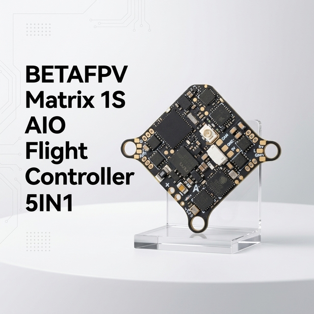 BETAFPV Matrix 1S AIO Flight Controller 5IN1 G473 FC 12A Bluejay ESC Built-in ELRS 2.4G 400mW VTX for FPV Whoop Drone