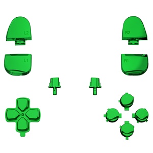 Substituição D-pad <span class=keywords><strong>R1</strong></span> <span class=keywords><strong>L1</strong></span> <span class=keywords><strong>R2</strong></span> <span class=keywords><strong>L2</strong></span> Gatilhos Opções de Compartilhar Botão Rosto Cromado Verde Botão Conjunto Completo para Controlador PS5 BDM-030/040/050 - Product Image 2