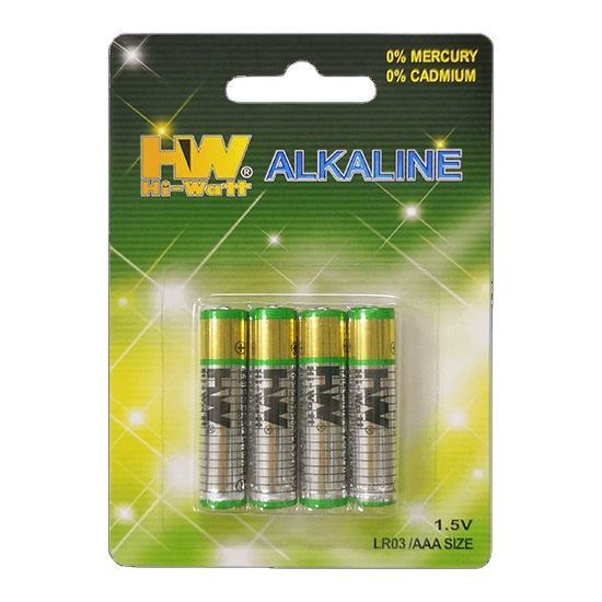 Wholesale HW Brand Eco-friendly Alkaline Battery AAA LR03 AA LR6 1.5V Blister Card Pack CE RoHS Certified