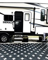 Tapis de camping-car réversible, imperméable et durable, tapis de patio à motifs