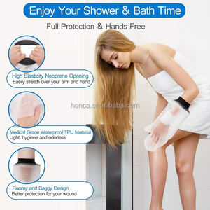 ฝาครอบหล่อแบบกันน้ำใช้มือสำหรับป้องกันแผลขณะอาบน้ำช่วยให้ผ้าพันแผลและพลาสเตอร์แห้งสำหรับมือ/ข้อมือ/นิ้ว/นิ้วหัวแม่มือ/ฝ่ามือ - Product Image 4