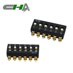 Interruptores DIP SMD de 1-12 Posiciones Serie CHA <span class=keywords><strong>CDM</strong></span>, Interruptor DIP Negro de <span class=keywords><strong>2</strong></span>.54MM - Product Image 5