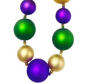Matte Jumbo <strong>Mardi</strong> <strong>Gras</strong> Necklace <strong>Beads</strong> Holiday Party Decorations Plastic <strong>Mardi</strong> <strong>Gras</strong> <strong>Beads</strong> - Product Image 6