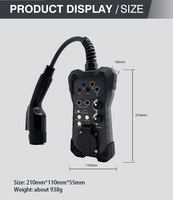 Adaptateur EVSE pour chargeur de véhicule électrique Type 2, testeur portable, station de charge pour véhicules électriques, outil de diagnostic, ports de prise 4 mm, équipement de test
