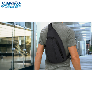 Hot bán cho thể thao hàng ngày 600D Ripstop Polyester với 1x Hidden Side Pocket thoải mái Crossbody <span class=keywords><strong>Sling</strong></span> Ba lô - Product Image 6