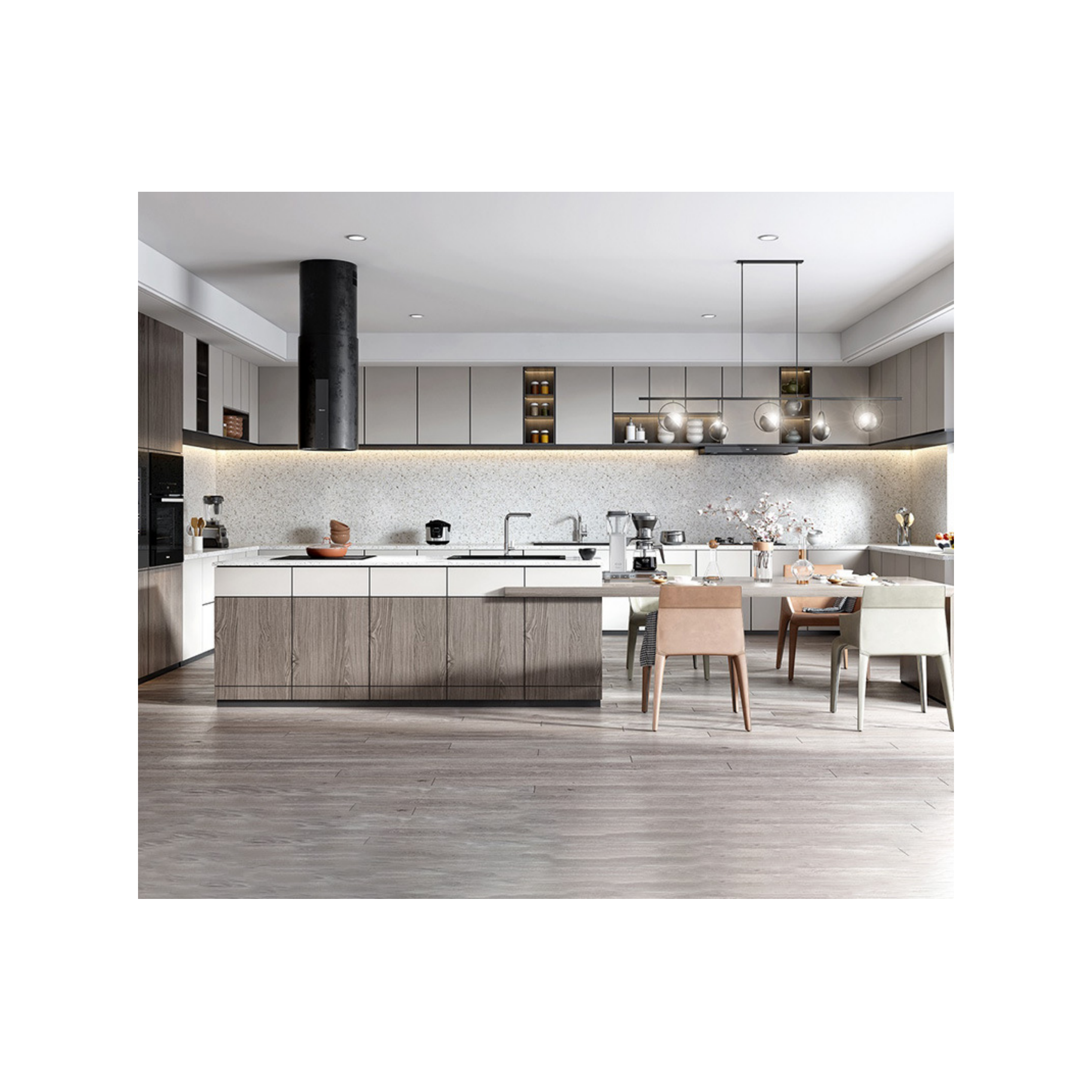 2024 New Arrival Modern Prefab Integrated Fitted Smart Cuisine Kitchen Cabinets Complete Sets for the Kitchen · image 2