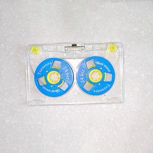 Bobina de aluminio impresa Silver Moon de 24 bits, con buje azul y amarillo, para cassette de bobina abierta, accesorio para producción de cinta virgen - Product Image 4
