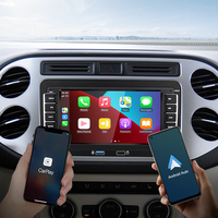 STWEI Stwei Android 14 2Din Pantalla Táctil de 7 Pulgadas para VW Polo Golf Passat Jetta, Reproductor Multimedia para Auto, Sistema de Navegación con Radio y Video