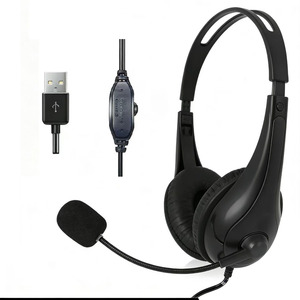 Auriculares Profesionales Supraaurales con Micrófono Flexible, Sonido Estéreo con Cancelación de Ruido Ambiental para Llamadas de Oficina - Product Image 1
