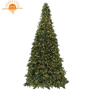 Vente en gros de PVC de haute qualité de 7 pieds 8 pieds pré-éclairage dans les arbres de noël artificiels blancs de grande neige avec lumières Led - Product Image 6