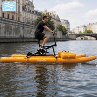 Vélo aquatique gonflable plat à structure Drop Stitch pour 1 personne, avec cadre en aluminium et tapis flottant avant, rapide pour la mer, pliable, de Chine Lumark