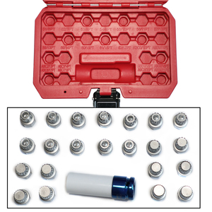 23PCS bánh xe khóa lugnut chống thef vít tay áo Lug Nut loại bỏ ổ cắm chìa khóa - Product Image 5