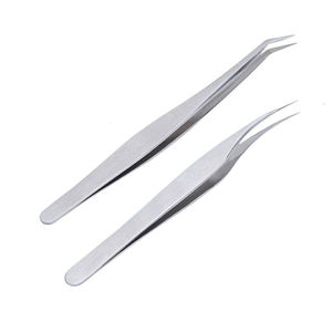 Pinzas Profesionales de 90 Grados para Extensión de Pestañas, Suministros para Extensión de Pestañas, Pinzas con Punta de Fibra - Product Image 6