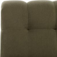 SAFAVIEH Home Collection Thane Sage Chaise d'appoint capitonnée en velours et bois (entièrement assemblée) Meubles pour la maison
