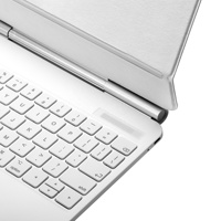 Housse de clavier intégrée élégante blanche pour iPad P109 Pro P129 Pro, étui portable fin pour les études et le travail de bureau