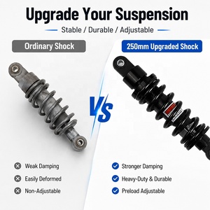 Amortisseur arrière de 250 mm, suspension adaptée aux motos, quads tout-terrain, UTV, motos de cross, karts, scooters - Product Image 5