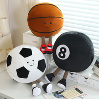 Nouveauté : chauffe-mains en peluche en forme de ballon de football, poupée en peluche, décoration d'intérieur, chauffe-mains en peluche réaliste en forme de ballon de basket