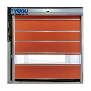 Cảm ứng địa từ tự động cổng điện cuộn lên Con lăn cửa cuốn tốc độ cao cho nhà máy xe nâng - Product Image 2