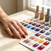 Kit de vernis à ongles en gel Moonlight Vegan Hema Free Eco-Friendly 48 couleurs Warm Sunshine, OEM ODM Private Label, créateur français