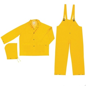 <span class=keywords><strong>Chubasquero</strong></span> de cuero con parches, doble <span class=keywords><strong>capa</strong></span>, transpirable, alta visibilidad, amarillo dividido - Product Image 3