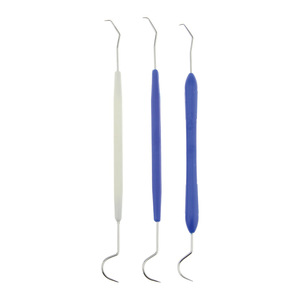 Instruments d'examen dentaire jetables, sonde double-embout en plastique avec pointe en acier inoxydable, manche ABS, vente en gros - Product Image 3