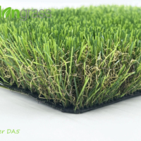 AVG tanaman bunga palsu rumput sintetis, rumput buatan taman warna alami 4 warna untuk area dalam dan luar ruangan