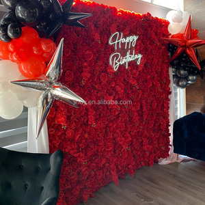 Fournitures <span class=keywords><strong>de</strong></span> <span class=keywords><strong>décoration</strong></span> <span class=keywords><strong>de</strong></span> mariage, panneau mural floral en roses blanches, <span class=keywords><strong>mur</strong></span> <span class=keywords><strong>de</strong></span> fleurs artificielles, toile <span class=keywords><strong>de</strong></span> fond 8 pieds x 8 pieds - Product Image 4