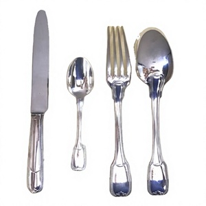 Ensemble de couverts unique fait à la main couteau fourchette et cuillère meilleure qualité servant dernier ensemble de couverts en métal de 4 nouveauté couverts de dîner - Product Image 1