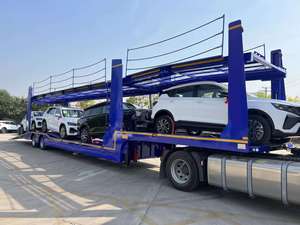 Chinese Factory 3.5T Double Layer 3Axle Steel <b>Car</b> Transporter Semitrailer Truck <b>Trailer</b> Chassis Mechanical Suspension 28t Heavy - Product Image 6