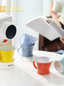 <strong>Gubu</strong> Embossed Jingdezhen High-Grade White Porcelain Exquisite Coffee Cup High-Value Internet Celebrity Jade Gift Box - Product Image 6