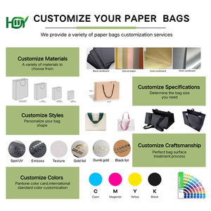 Sacchetti Regalo Neri con Cordoncino Rosso <span class=keywords><strong>per</strong></span> Natale, Compleanno, Gioielli, Mini Matrimoni, Sacchetti di Carta di Lusso Personalizzati - Product Image 5