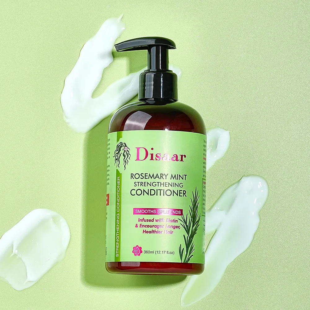 Dissar Professional Rosemary Mint Blend Strengthening Smooths Split Ends Conditioner Hair Salon Home Conditioner For Curly Hair