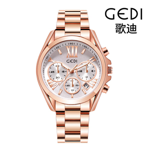 Reloj de Cuarzo para Mujer GEDI, Brazalete de Acero Inoxidable, Estilo Ejecutivo, Resistente al Agua, con Indicador de Fecha - Product Image 5