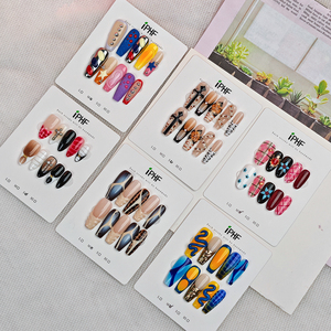 Uñas Postizas al por Mayor con Logotipo Personalizado, Uñas Postizas de Plástico Largas de Cobertura Completa para Uñas de los Dedos, de Larga Duración, 10 Piezas - Product Image 3