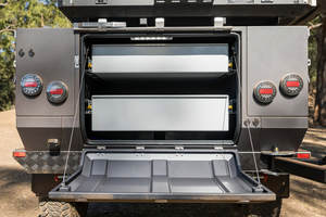 Remorque camping-car personnalisée tente de toit glaming mini camping-car avec espace de rangement génération électrique pneu tout terrain - Product Image 3