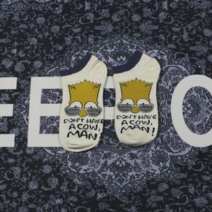 Crazy Men-calcetines tobilleros de algodón con dibujos animados, divertidos, Anime, Simpson, venta al por mayor, novedad - Product Image 3
