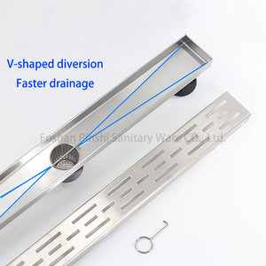 High Quality 24 Inch <strong>Bathroom</strong> Shower <strong>Drain</strong> 304 Stainless Steel Linear Grate Cover Long Channel Tile Insert Floor <strong>Drain</strong> - Product Image 4