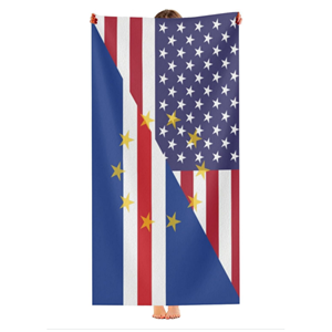 Serviette de plage unisexe de haute qualité avec design personnalisé du drapeau du <span class=keywords><strong>Cap</strong></span>-<span class=keywords><strong>Vert</strong></span>, séchage rapide, légère, en microfibre, pour les <span class=keywords><strong>vacances</strong></span> en bord de mer - Product Image 6