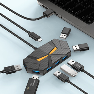Hub USB 3.0 2.0 haute vitesse à 4 ports et 7 ports pour ordinateur portable, nouveau, coloré, en aluminium, avec prise en charge de la carte <span class=keywords><strong>SD</strong></span> externe - Product Image 2