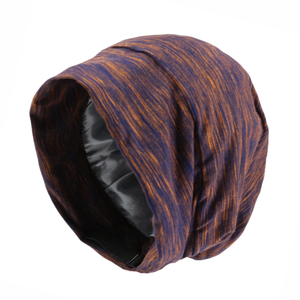 Bonnets rayés pour hommes et femmes, <span class=keywords><strong>bonnet</strong></span> <span class=keywords><strong>de</strong></span> <span class=keywords><strong>nuit</strong></span> ajustable avec satin Iining, nouveauté HZM-18285 - Product Image 4