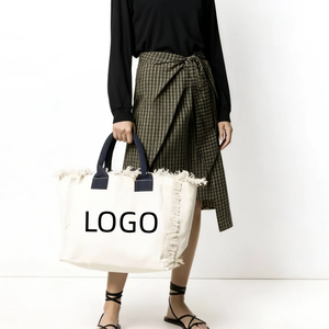 Factory Wholesale Customizable <b>Large</b>-capacity Fashionable Reusable <b>Canvas</b> <b>Tote</b> <b>Bags</b> Made in China - Product Image 5