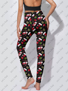 Leggings Yoga a Vita Alta con Controllo Pancia, Nuovi Stili, Taglie Forti, Abbigliamento Femminile Personalizzato - Product Image 2