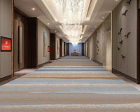 4m Breiter Wand-zu-Wand Hotelteppich Stoffrücken Nylon Fleckresistent Pflegeleicht Projekt-Baumeister Gästezimmer Bodenbelag auf Rolle