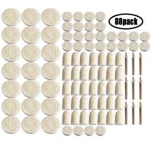 OEM Wholesale Price High Quality Wool Felt <strong>Bobs</strong> for Metal Glass Jade Agate Polishing White Pure Wool Felt <strong>Bobs</strong> with Shank - Product Image 4