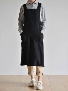 Premium Custom Size Linen Bib <b>Apron</b> Kitchen <b>Apron</b> with Large Pocket - Product Image 4